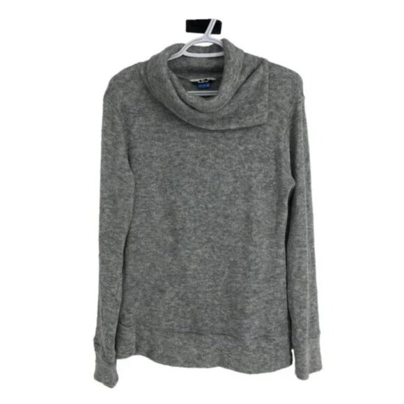 Kavu Light Heathered Grey Sweetie Turtleneck Sweater size M - Picture 2 of 16